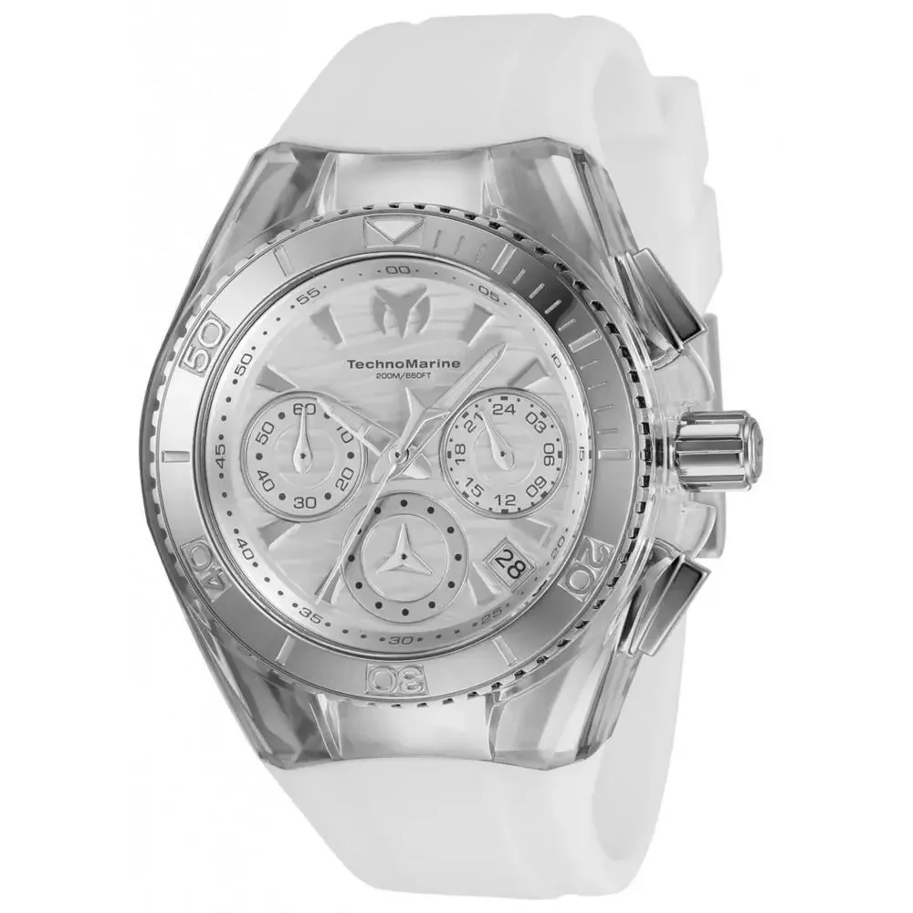 NWT TechnoMarine TM-120033 Cruise | Chronograph | Silver | Women's Watch